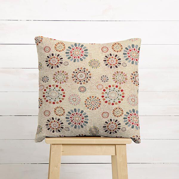Decor Fabric Tapestry Fabric Mandalas – light beige/pink,  image number 7