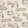Decor Fabric Half Panama musical – black/natural,  thumbnail number 1