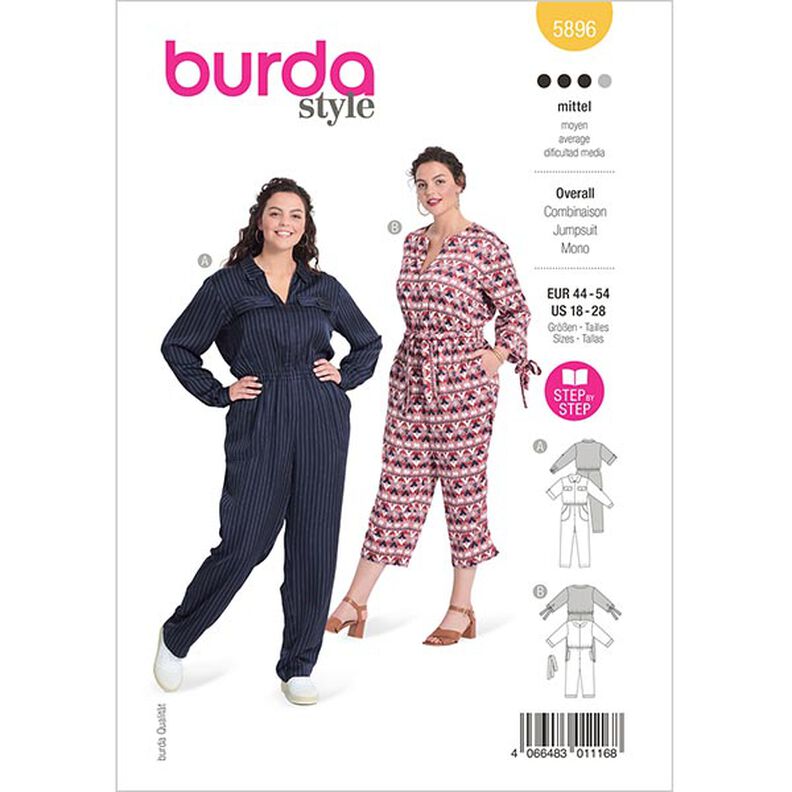 Plus size jumpsuit  | Burda 5896 | 44-54,  image number 1