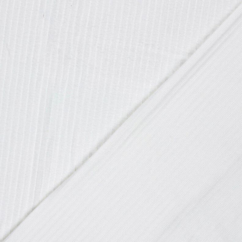 Super soft rib knit plain – white,  image number 4