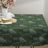 Decor Fabric Cotton Twill minimalist leaves – dark green,  thumbnail number 7
