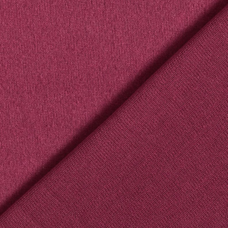 Fine Knit Jersey Plain – burgundy,  image number 3