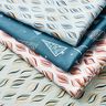 Cotton poplin fabric, Christmas decoration – light blue/antique gold,  thumbnail number 5