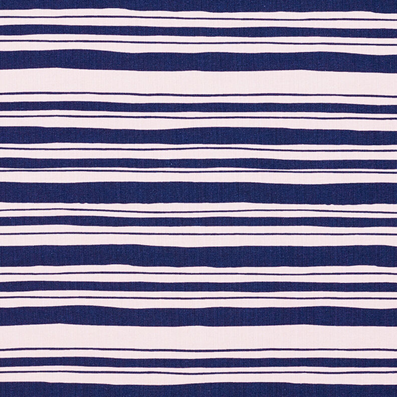 Irregular Stripes French Terry – indigo/rosé,  image number 1