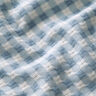 Textured check cotton fabric – white/light blue,  thumbnail number 2