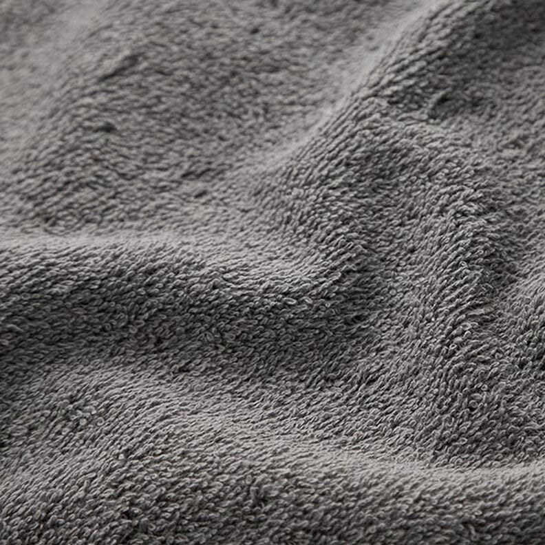 Towelling Fabric – dark grey,  image number 3