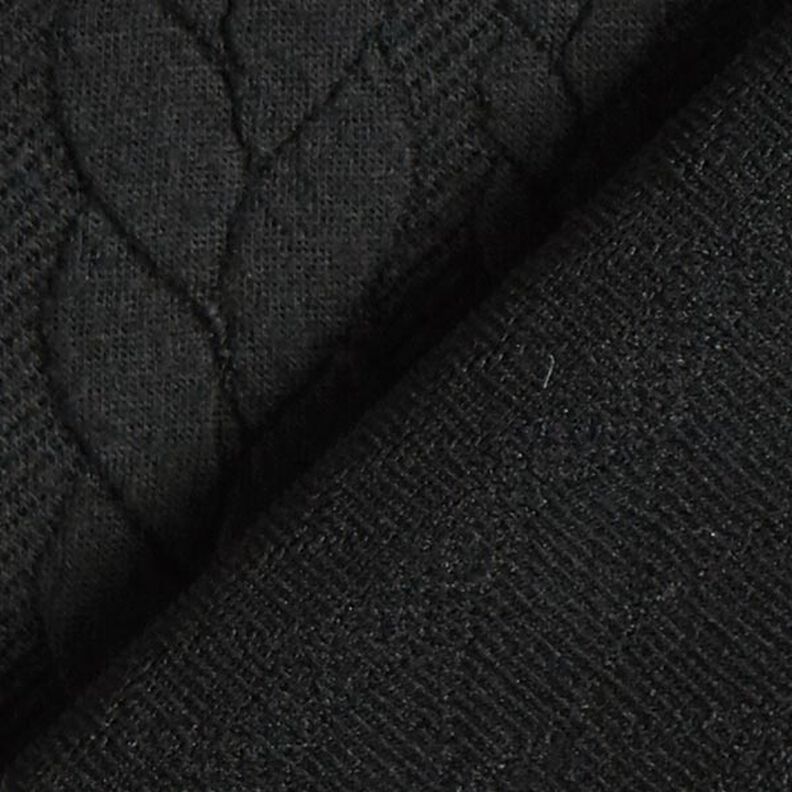 Cabled Cloque Jacquard Jersey – black,  image number 4