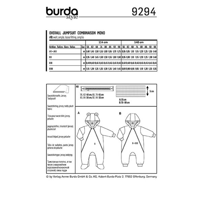 Jumpsuit, Burda 9294 | 56-98,  image number 11