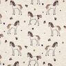Cotton Jersey Glittery flower horse | Poppy Fabrics – natural/gold,  thumbnail number 1