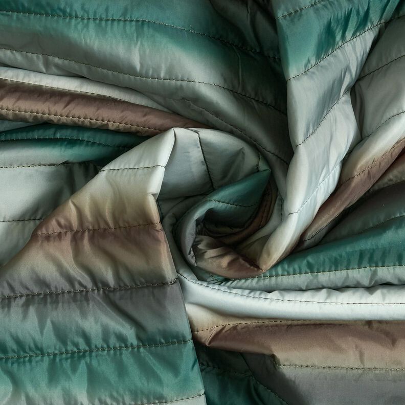 Lightweight quilted fabric colour gradient – blue spruce, image number 3