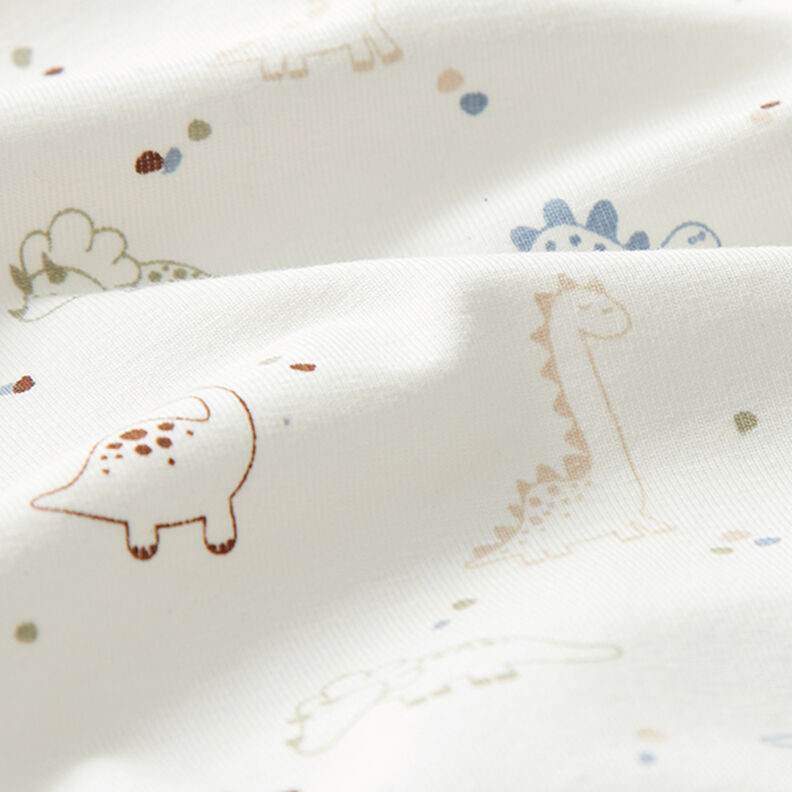 Cotton Jersey baby dinosaurs – offwhite,  image number 2