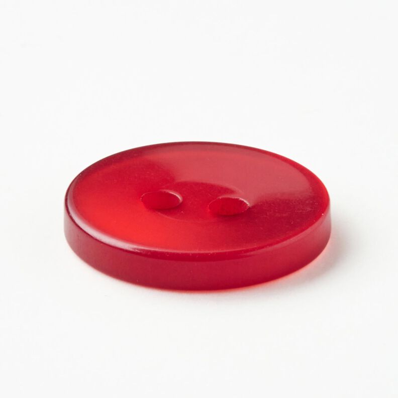 2-hole button shiny [Ø 15 mm] – chili,  image number 2