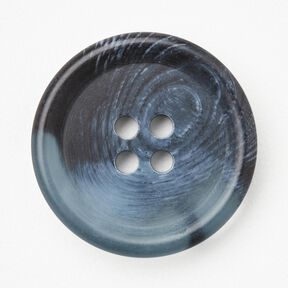 4-hole round button [Ø 25 mm] – denim blue, 