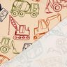 French Terry Construction vehicles| Poppy Fabrics – beige/navy blue,  thumbnail number 4