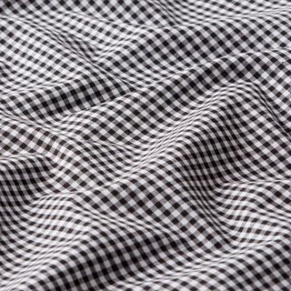 Cotton Poplin Small Gingham, yarn-dyed – black/white, 