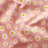 Decor Fabric Half Panama small daisies – salmon/white,  thumbnail number 2