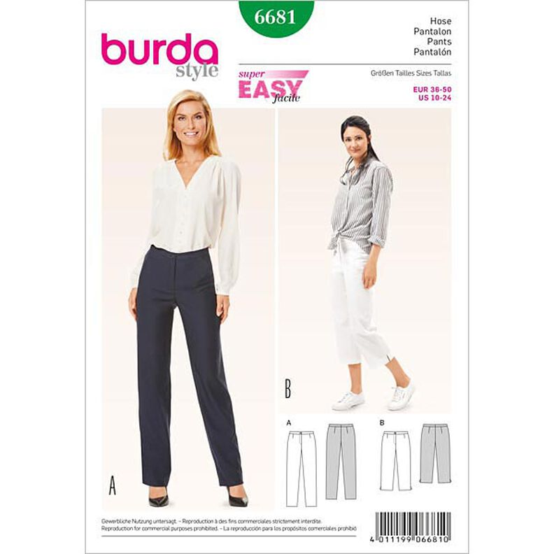 Pants, Burda 6681,  image number 1