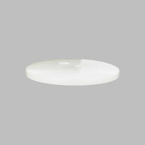 Basic Mother of Pearl Plastic Button - white, 