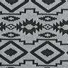 Knitted fabric ikat pattern – grey/black,  thumbnail number 1