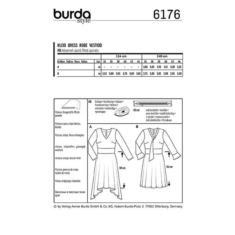 Dress, Burda 6176 | 34-44,  image number 9