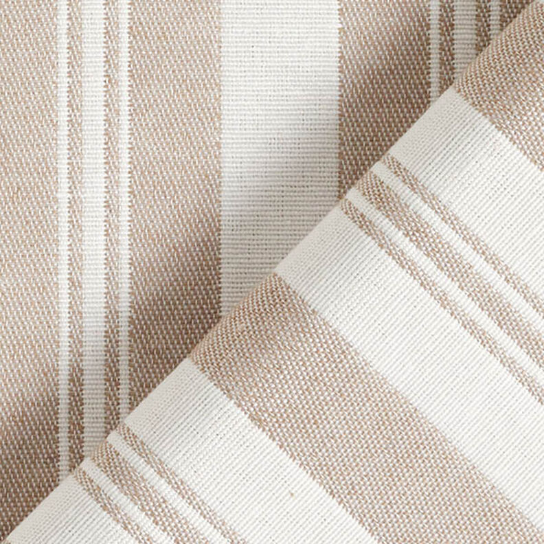 Decor Fabric Jacquard stripes – light beige/sand,  image number 4
