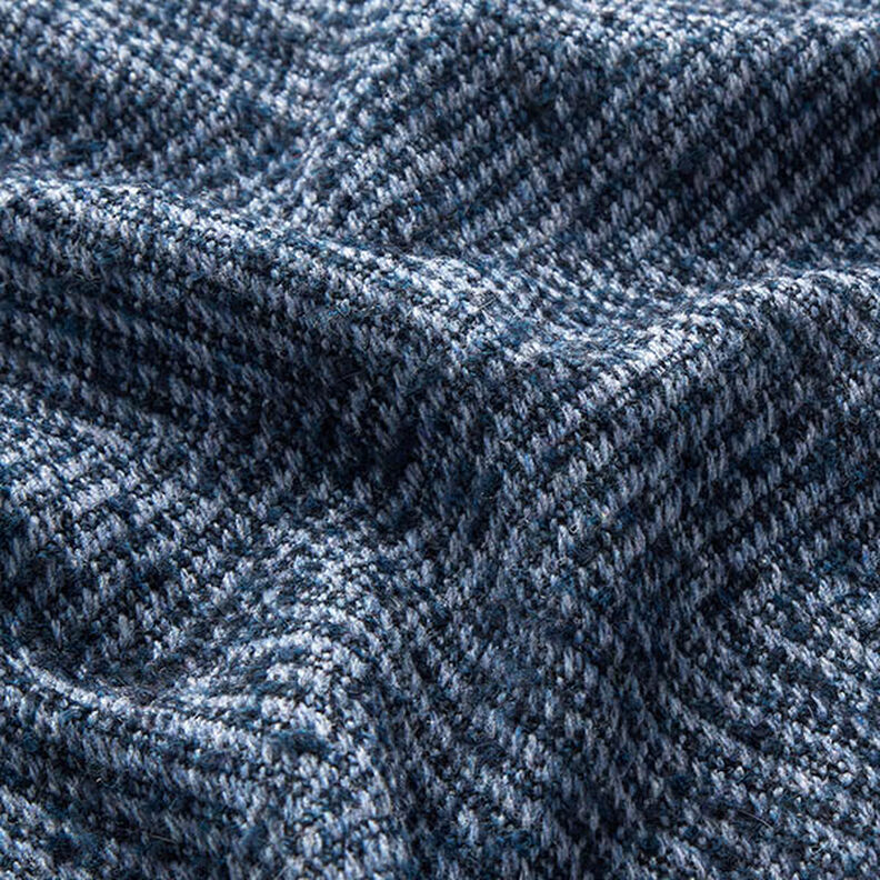 Zigzag Wool Blend Coating Fabric – navy blue,  image number 2