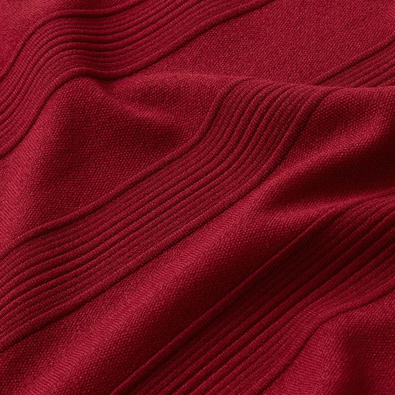 Jersey wide structural stripes – burgundy,  image number 2