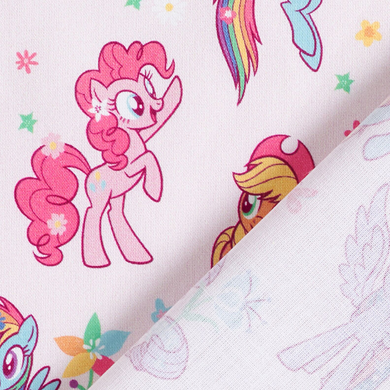 Cotton Poplin Licensed Fabric My little pony in the garden | Hasbro – rosé,  image number 4