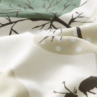 ARVIDSSONS TEXTIL – Decor Fabric Half Panama Norrland – white/green, 