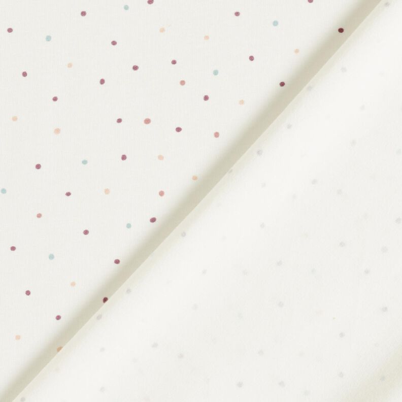 Cotton Jersey colourful dots – offwhite,  image number 4