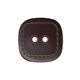 Faux Leather 2-Hole Button  – dark brown,  thumbnail number 1