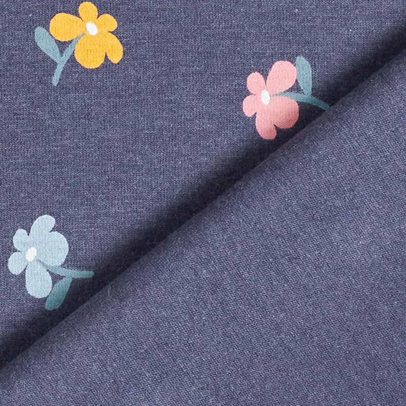 Cotton Jersey Little Flowers – navy blue,  image number 5