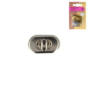 Turn Clasp [ 2,1 x 3,7 cm ] – silver metallic, 