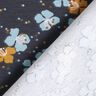 Cotton Jersey cute little flowers – blue-black,  thumbnail number 4