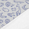 Sweatshirt Fabric Safari Animals | by Poppy – silver grey/royal blue,  thumbnail number 4