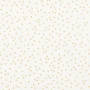 Cotton Poplin Fine Dots – offwhite/gold, 