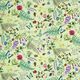 Outdoor Fabric Canvas Wildflowers & Insects – pastel green,  thumbnail number 1