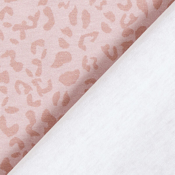 Leopard Print Cotton Jersey – light dusky pink,  image number 4