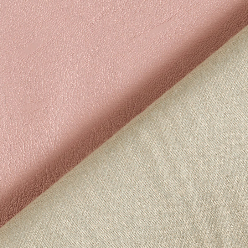 Stretch imitation leather plain – dusky pink,  image number 3