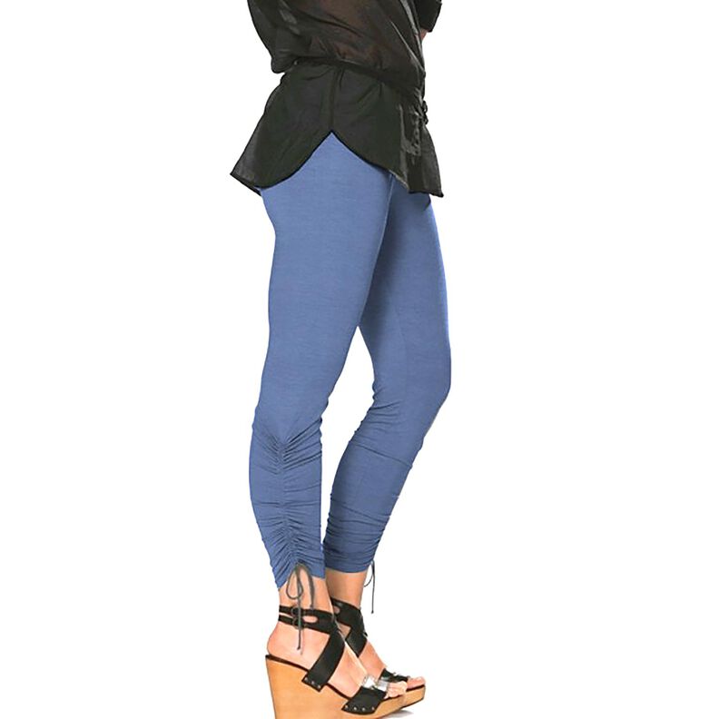 Medium Viscose Jersey – blue grey, image number 4