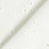 Broderie Anglaise flowers with leaves – white,  thumbnail number 4