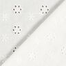 Small flowers broderie anglaise cotton fabric – white,  thumbnail number 4