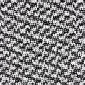 Herringbone Linen Cotton Blend – black, 