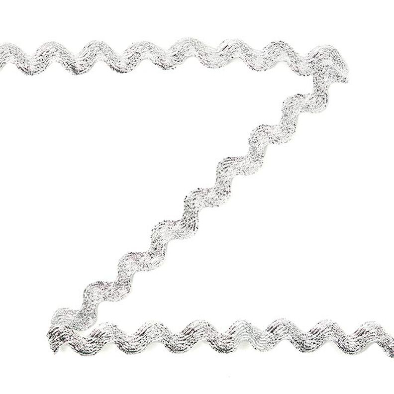 Lurex Rickrack [12mm] - silver,  image number 1