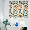 Decor Fabric Panama dotted leaves – offwhite/petrol,  thumbnail number 6