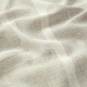 Curtain Fabric Linen Blend Shapes  – light taupe/natural, 