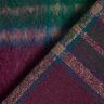 Coat Fabric Wool Blend brushed check – merlot/blue spruce,  thumbnail number 4
