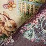 Decor Fabric Tapestry Fabric Easter bunnies in the garden – light beige/berry,  thumbnail number 4