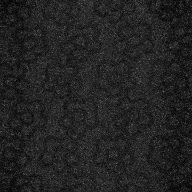Coat Fabric sublime flowers – black,  image number 1