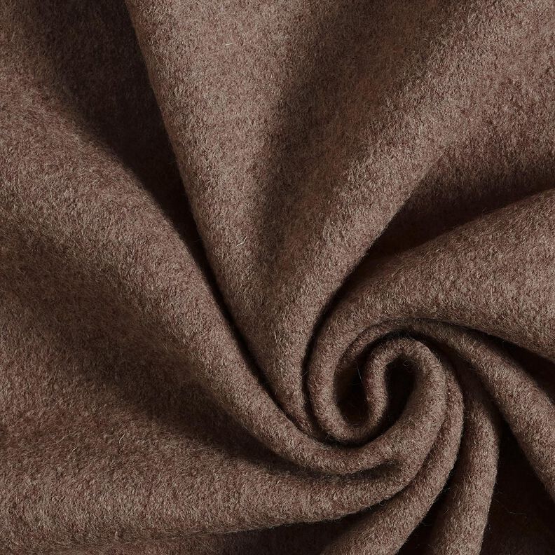 Fulled woollen loden Mottled – brown, image number 1